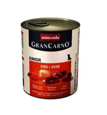 Animonda GranCarno Original Junior with Chicken and Beef - Пилешко и говеждо месо,за кучета от 1 до 12 месеца, 3 броя х 400 гр.