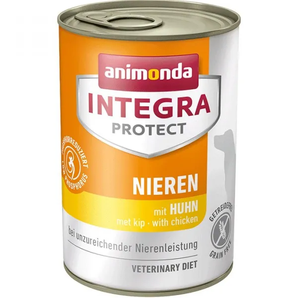 Animonda integra protect renal chicken -Храна за кучета с бъбречна недостатъчност с пилешко месо, 2 броя х 400 гр.