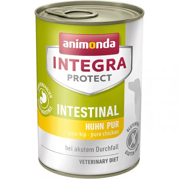 Animonda integra protect intestinal - Храна за кучета с повръщане и диария , с пилешко месо, 2 броя х 400 гр.