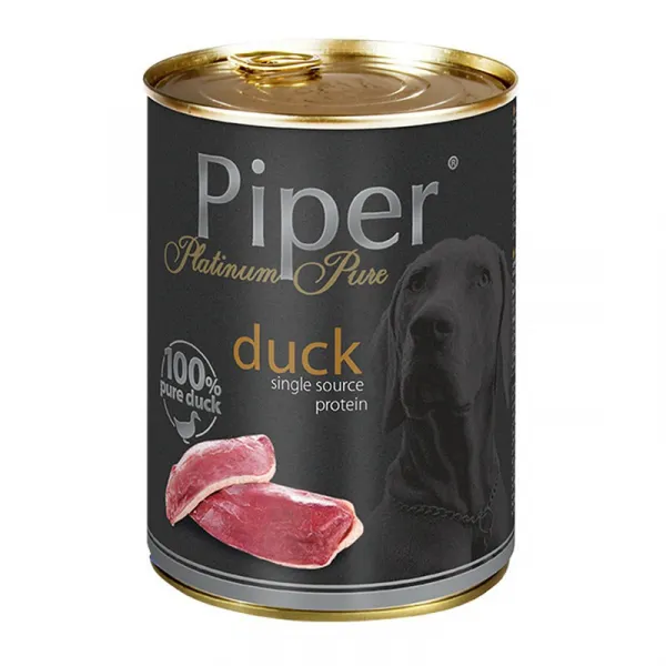 Piper Platinum Chicken brown rice - Консервирана храна за кучета с чувствителна храносмилателна система с пилешко и кафяв ориз, 3 броя х 400 гр.