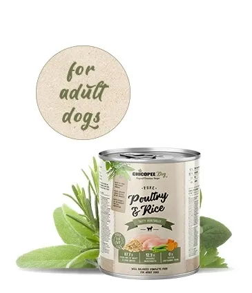 Chicopee Adult Poultry With Rice -Консервирана храна за израснали кучета с месо от домашни птици и ориз, 3 броя х 400 гр.