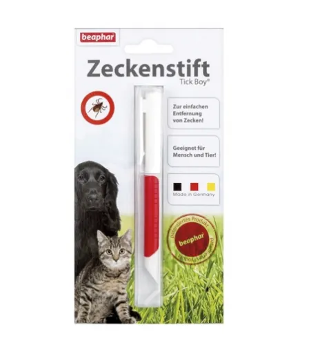Beaphar - Уред за вадене на кърлежи на кучета и котки във вид на писалка