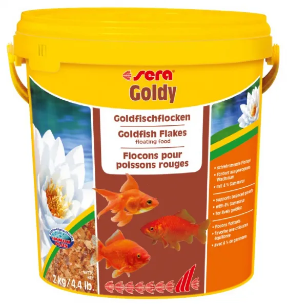 Sera Nature Goldy - Основна храна за златни рибки без оцветители и консерванти с инсекти 10 000 мл.