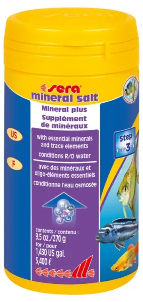 Sera - Mineral Salt -Препарат за безопасно обогатяване с минерали на ниско минерализирана вода 105 гр.