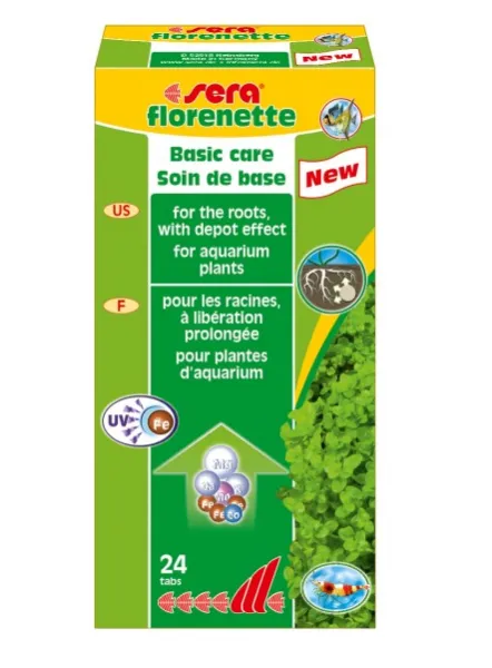 Sera Florenette- Таблетизиран тор за аквариумни растения 24 таблетки