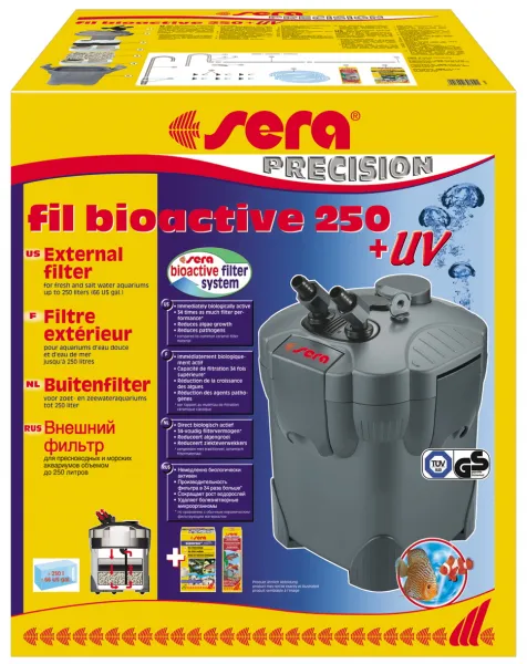 Sera Fil Bioactive 250 + UV - Външен филтър с интегрираната UV-C система, 750 л/ч. - за аквариуми до 250 литра 1