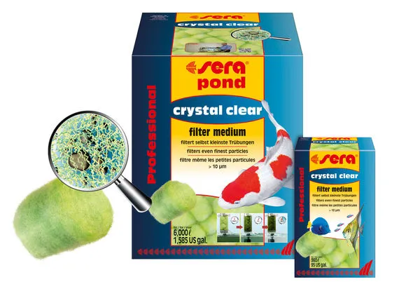 Sera crystal clear Professional-Филтърен материал ,за кристално прозрачна вода,12 бр достатъчни за до 360 лв вода,може да се пере и ползва повторно