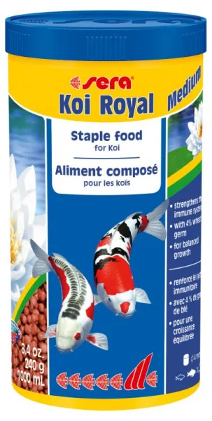 Sera Koi Royal medum - Храна за Кои и други езерни риби 1000 мл.