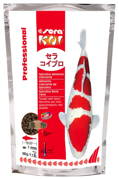 Sera koi Professional spirulina food-Храна за риби Кои със спирулина,хранете при температури на водата над 8° 500 гр.