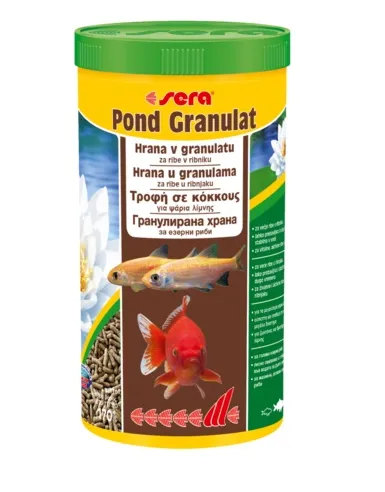 Sera Pond granulat - Храна на гранули,за всички декоративни рибки в градински езера 1000 мл.