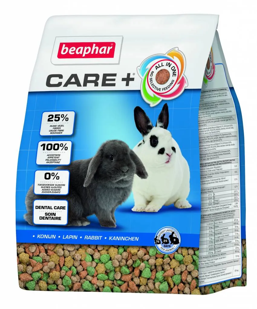 Beaphar Care+ Super Premium-Премиум храна за зайци 1.5 кг.