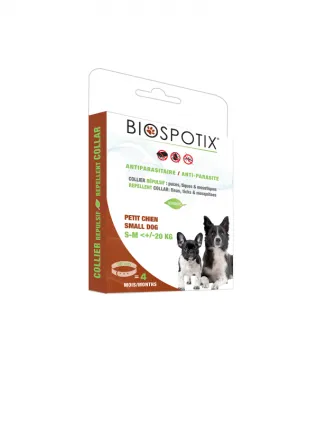 Biogance Biospotix- Противопаразитна каишка кучета до 38 см.