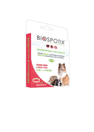 Biogance Biospotix- Противопаразитна каишка кучета до 75 см.