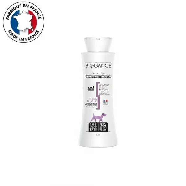 Biogance Activ Hair - Подхранващ,активиращ шампоан за кучета за периода на линеене 250 мл.