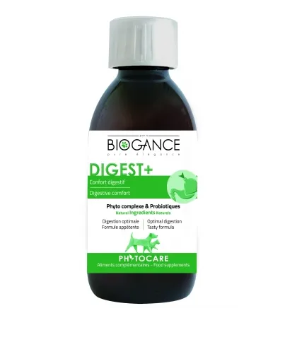 Biogance Digest Plus - Добавка за кучета възстановява чревната флора и подпомага храносмилателната система 200 мл.