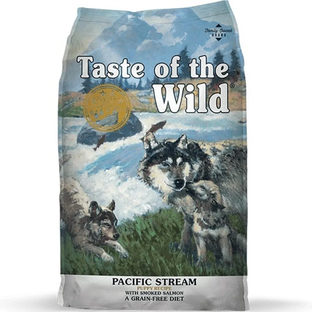 Diamond Pacific Stream Puppy Recipe With Smoked Salmon-Суха храна за подрастващи кученца с месо от пушена сьомга-12,2 кг.