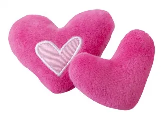 Rogz Catnip heart - Котешка плюшена играчка сърце с катнип , розова
