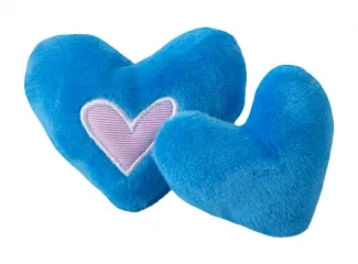 Rogz Catnip heart - Котешка плюшена играчка сърце с катнип , синьо