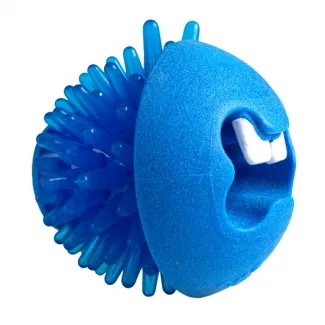 Rogz Fred Blue - Играчка за кучета с дупка за поставяне на лакомства - 6.4 см синя 1