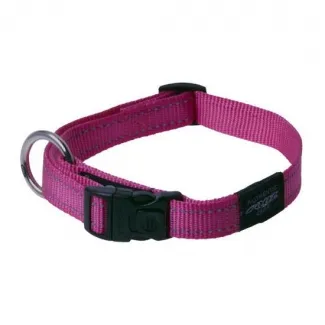 Rogz Pink Collar Large - Светлоотразителен нашийник за кучета ,20мм/ 34 – 56 см. розов