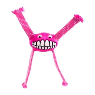 Rogz Jouet Flossy - Кучешка забавна играчка за дърпане и дъвчене 16.5 см. розова