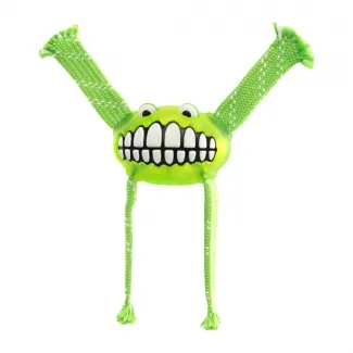 Rogz Jouet Flossy - Кучешка забавна играчка за дърпане и дъвчене 16.5 см. зелена