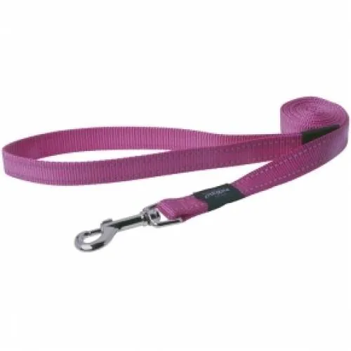 Rogz leash lead Large - Светлоотразителен повод за кучета - 2.0 см./ 1.4 метра розов