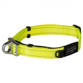 Rogz Safety Collar Quick Release Magnetic Collar Medium -Магнитен светлоотразителен нашийник за кучета 27 - 39 см. / 16 мм. жълт