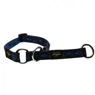 Rogz Alpinist Web Half-Check Collar Large - Нашийник тип душач за кучета 20мм/-42-60 см. син