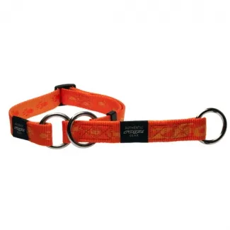 Rogz Alpinist Web Half-Check Collar Large - Нашийник тип душач за кучета 20мм/-34-56 см. оранжев