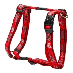 Rogz Fancy Dress Harness Medium - Нагръдник за кучета, кокалчета ,вратна обиколка от 28 до 46 см и гръдна от 32 до 52 см. червен