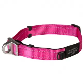 Rogz Safety Collar Quick Release Magnetic Collar XL -Магнитен светлоотразителен нашийник за кучета oт 42 до 65 см. / 25 мм. розов