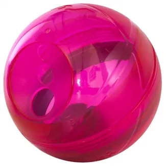 Rogz Tumbler M - Кучешка играчка топка с пространство за лакомства 12 см. розов
