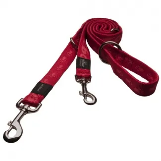 Rogz Alpinist Multi-Purpose Lead Large - Мултифункционален повод за две или едно куче 20мм/-1-1,6м червен