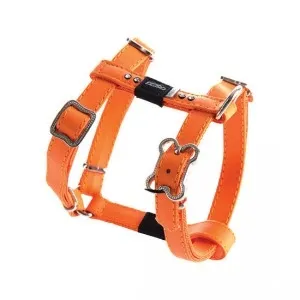 Rogz Luna M- Елегантен нагръдник за кучета с вратна обиколка от 37 до 64 см и гръдна 40 до 70 см. оранжев