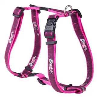 Rogz Fancy Dress Harness Pink Love Large - Нагръдник за кучета, вратна обиколка от 29 до 64 см и гръдна от 45 до 75 см. розов