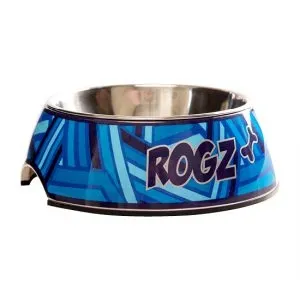 Rogz Bubble Navy Zen M - Купа на кокалчета ,за вода и храна за кучета , 700 мл. синя
