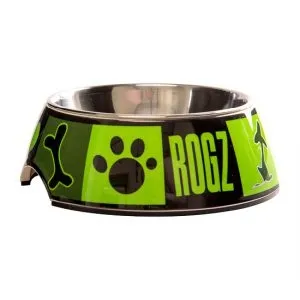 Rogz Bubble Lime Juice M - Купа с картинки ,за вода и храна за кучета , 700 мл. зелен лайм