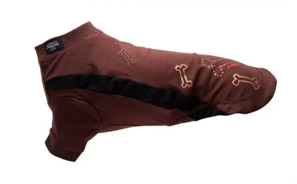 Rogz TeeSkin S - Кучешка дрешка за хладни дни 28 см. цвят - кафяв