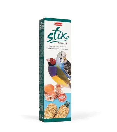 Padovan Stix energy cocorite ed esotici - Допълнителна храна за папагали ,крекер с яйце 80 гр.