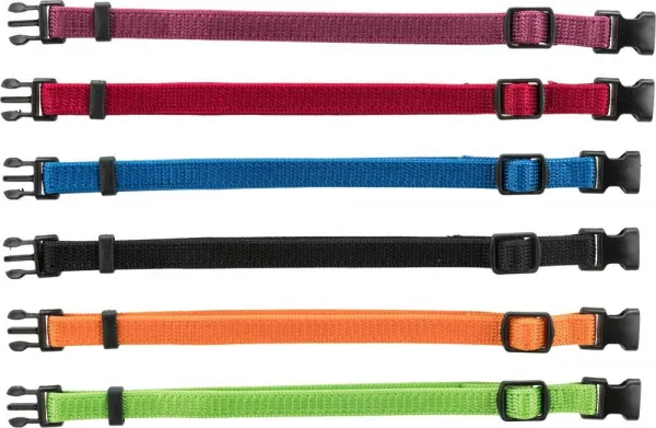 Junior Set of Puppy Collars -S/M Комплект нашийници за кучета в различни цветове 17см./25 см./10мм. 6 броя