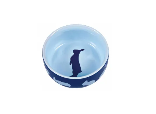 Trixie bunny Bowl - Керамична купа за храна и вода за зайци 250 мл/ø 11 см.