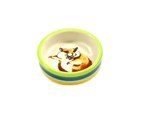 Trixie Hamster Bowl - Керамична купа за храна и вода за хамстери - 80 мл/ø 8 см.
