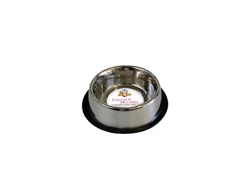 Croci Steel Bowls Mac - Метална купа за храна и вода за кучета с неплъзгащо се дъно 470 мл.