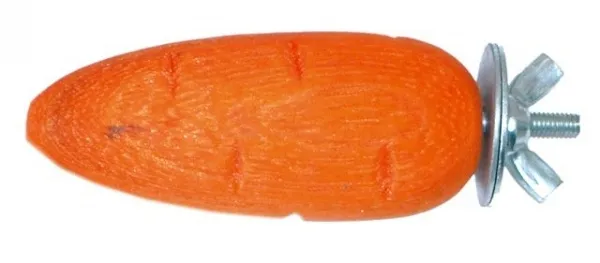 Croci Wooden Carrot for rodents - Дървена играчка за гризачи - морков 2 бр. х 7 см.