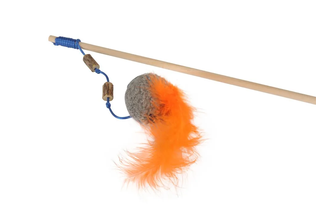 Camon Cat toy with catnip - Fishing rod with Ball -Котешка играчка въдица с топка и перце 40 см. 2