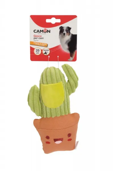 Camon Dog toy - fabric characters - Забавна кучешка играчка - кактус 20 см.