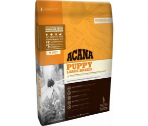 Acana Puppy Large Breed - Премиум суха храна за подрастващи кучета от големи породи с пилешко и пуешко месо, 17 кг. 1