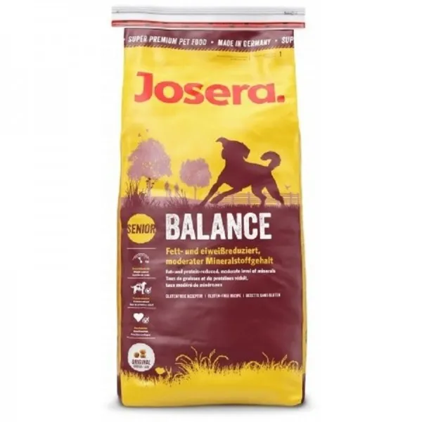 Josera Balance - Балансирана суха храна за израснали слабоактивни кучета от всички породи с пилешко и агнешко месо 15 кг.