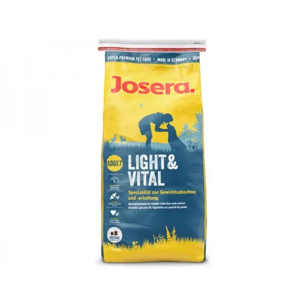Josera Light and Vital - Суха храна за израснали кучета склонни към наднормено тегло или трябва да намалят теглото си, с пилешко месо 900 гр.